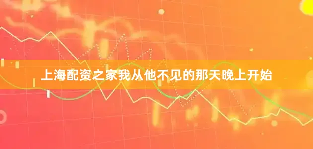 上海配资之家我从他不见的那天晚上开始