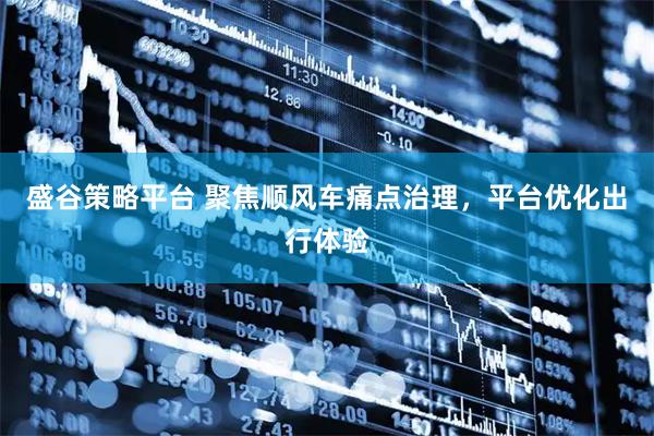 盛谷策略平台 聚焦顺风车痛点治理，平台优化出行体验